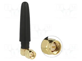 DeLOCK 89623 Antena LTE Omnidireccional SMA 90° 2 dBi Negra