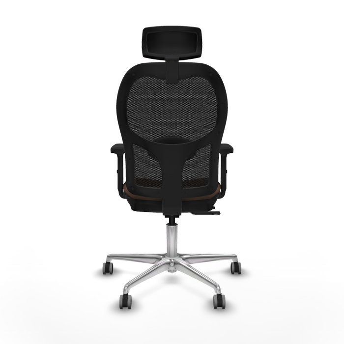 PIQUERAS Y CRESPO Silla de oficina Jorquera con mecanismo Sincro/Traslack Marrón y Negro PIQUERAS Y CRESPO Silla de oficina Jorquera con mecanismo Sincro/Traslack Marrón y Negro