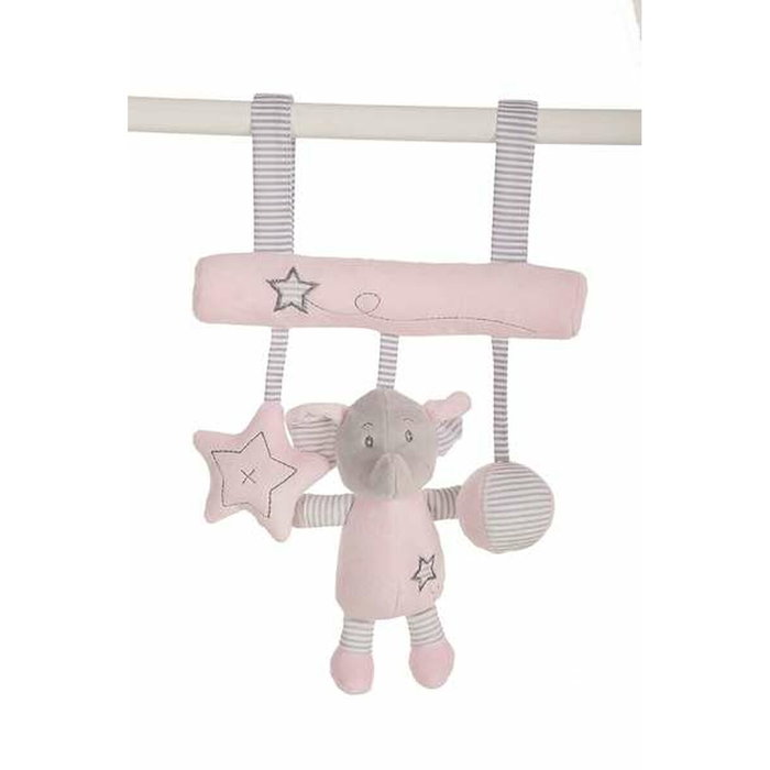 Creaciones Llopis Colgador Peluche Elefante Rosa 25 Cm