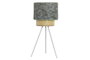 DKD Home Decor Lámpara de Sobremesa Palmeras Verde y Blanco