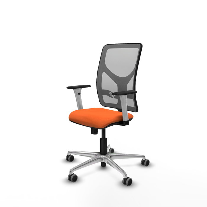 PIQUERAS Y CRESPO Silla de oficina Motilla con mecanismo Sincro, Naranja y Gris PIQUERAS Y CRESPO Silla de oficina Motilla con mecanismo Sincro, Naranja y Gris