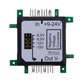 ALLNET 119217 Brick'R'knowledge PWR Regulador de Voltaje, 4 Salidas AC, DC 7-24V a -9V/-12V/-15V, 20g, Negro/Verde/Blanco