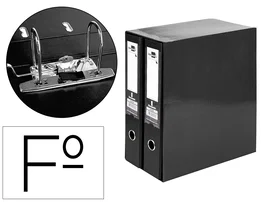 Liderpapel Módulo 2 Archivadores Folio 2 Anillas Mecanismo de Palanca 75mm Negro