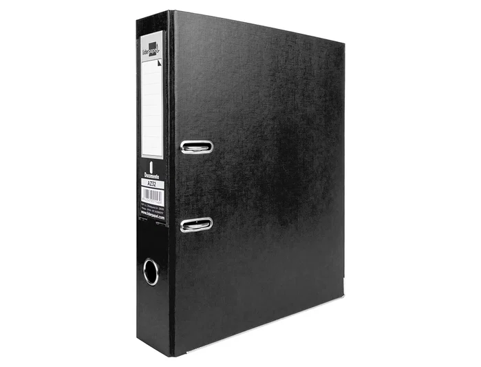 Liderpapel Módulo 2 Archivadores Folio 2 Anillas Mecanismo de Palanca 75mm Negro
