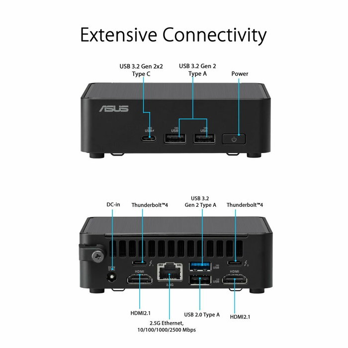Asus NUC 14 Pro RNUC14RVKU700002I Intel Core Ultra 7-155H Negro Asus NUC 14 Pro RNUC14RVKU700002I Intel Core Ultra 7-155H Negro