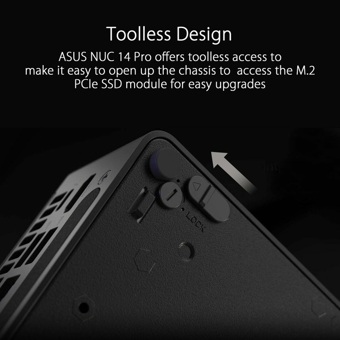 Asus NUC 14 Pro RNUC14RVKU700002I Intel Core Ultra 7-155H Negro Asus NUC 14 Pro RNUC14RVKU700002I Intel Core Ultra 7-155H Negro