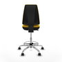 PIQUERAS Y CRESPO Taburete Elche CP Amarillo con Base Cromada