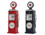 DKD Home Decor Reloj de Sobremesa Gasolina Surtido de 2 Unidades en Hierro y Cristal, Rojo y Azul Marino