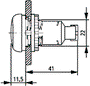 EATON ELECTRIC Lámpara de control RMQ-Titan amarilla de 22mm