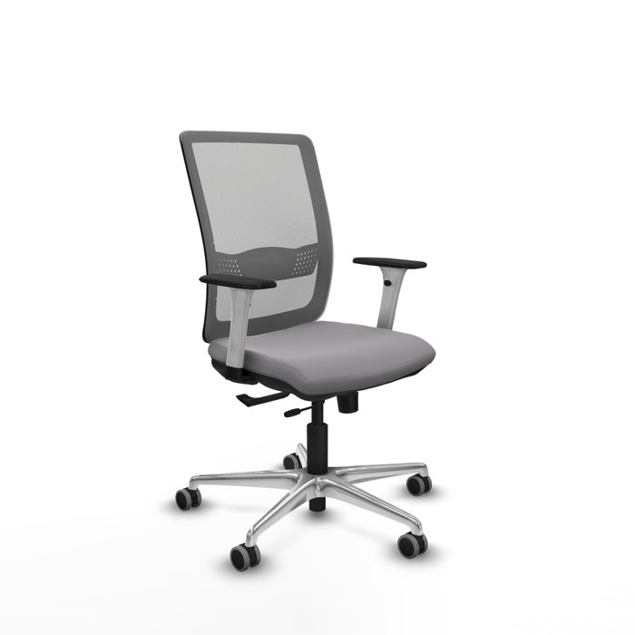 PIQUERAS Y CRESPO Silla de oficina Haches Gris con mecanismo Sincro/Traslack PIQUERAS Y CRESPO Silla de oficina Haches Gris con mecanismo Sincro/Traslack