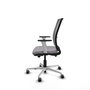 PIQUERAS Y CRESPO Silla de oficina Haches Gris con mecanismo Sincro/Traslack