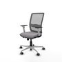 PIQUERAS Y CRESPO Silla de oficina Haches Gris con mecanismo Sincro/Traslack