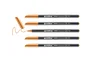 Edding Rotulador 1200 Naranja Claro punta redonda, Set de 5