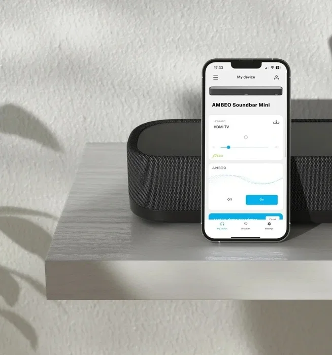 Sennheiser AMBEO Soundbar Mini Barra de Sonido Compacta sonido envolvente - Altavoz todo en uno
