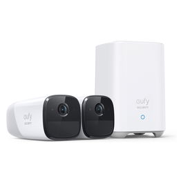 EUFY EufyCam 2 Pro (2+1) Cámara Vigilancia IP 2K, Interior y Exterior IP67, 365 Días Batería, Compatible HomeKit/Alexa/Google, Sin Tarifa Mensual, Pack 2 Cámaras