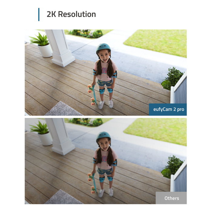 EUFY eufyCam 2 Pro Juego de 2 Cámaras IP 2K Blanco