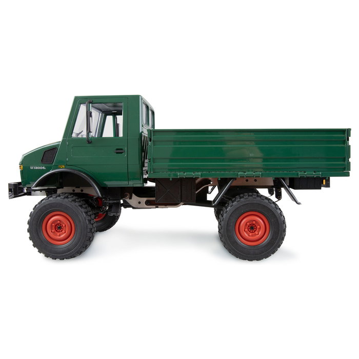 AMEWI Mercedes-Benz Unimog Camión RTR Off-Road 4x4 Eléctrico Escala 1:12 con Batería 1200 mAh Radio Control 2.4 GHz para 14+ Años - Verde