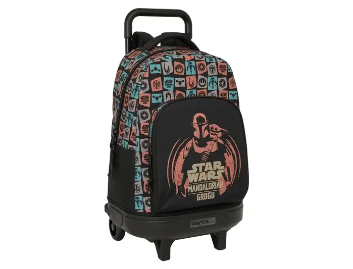 Safta Mochila con Ruedas Mandalorian & Grogu Extraíble 33x45x22cm Safta Mochila con Ruedas Mandalorian & Grogu Extraíble 33x45x22cm