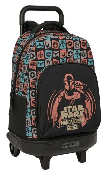 Safta Mochila con Ruedas Mandalorian & Grogu Compact Extraíble Safta Mochila con Ruedas Mandalorian & Grogu Compact Extraíble