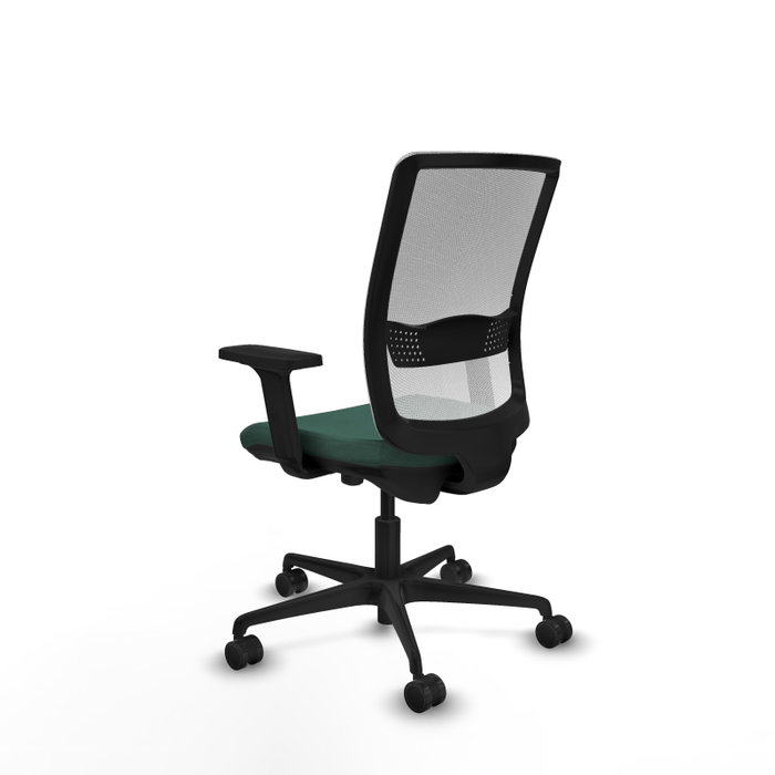 PIQUERAS Y CRESPO Silla de oficina Haches Verde botella/Blanco con mecanismo Sincro/Traslack PIQUERAS Y CRESPO Silla de oficina Haches Verde botella/Blanco con mecanismo Sincro/Traslack
