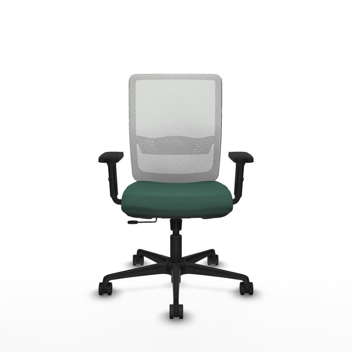 PIQUERAS Y CRESPO Silla de oficina Haches Verde botella/Blanco con mecanismo Sincro/Traslack PIQUERAS Y CRESPO Silla de oficina Haches Verde botella/Blanco con mecanismo Sincro/Traslack