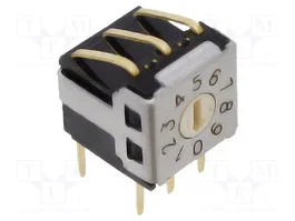 Aratas (Formerly Omron Components) Conmutador de código DEC/BCD 10 posiciones THT