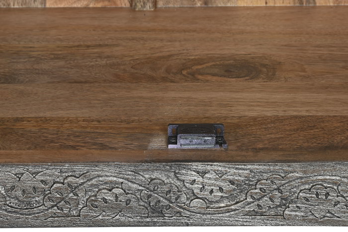 DKD Home Decor Aparador Gris Madera 91.5 x 40 x 90 cm