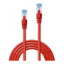 Lindy Cable de red Cat.6A S/FTP 1 m Rojo