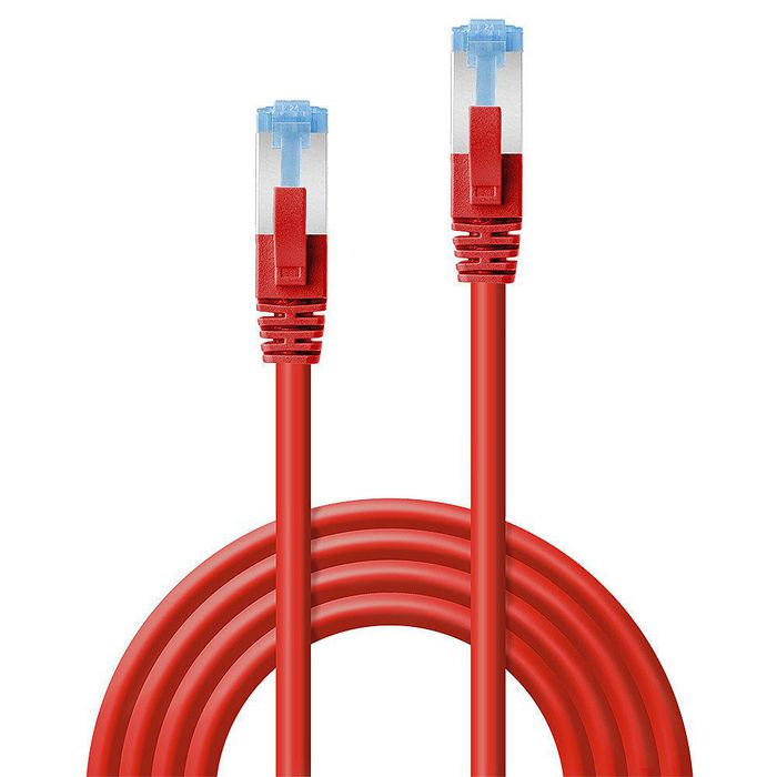 Lindy 1m Cat.6A S/FTP LSZH Network Cable, Red