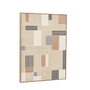 DKD Home Decor Cuadros Lienzo 3D Cuadrados Beige y Marrón (Pack de 2)