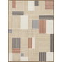 DKD Home Decor Cuadros Lienzo 3D Cuadrados Beige y Marrón (Pack de 2)