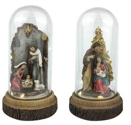 DKD Home Decor Nacimiento LED de Cristal Multicolor