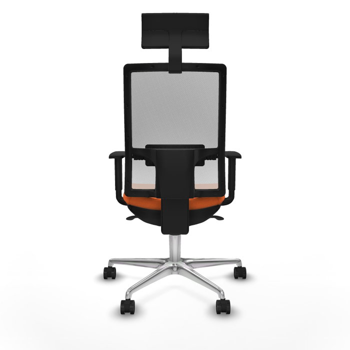 PIQUERAS Y CRESPO Silla de oficina Horna con mecanismo Sincro Naranja y Blanco PIQUERAS Y CRESPO Silla de oficina Horna con mecanismo Sincro Naranja y Blanco