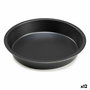 Molde para Horno Kinvara Gris oscuro Metal Ø 28 cm 28 x 4,2 x 28 cm (12 Unidades)