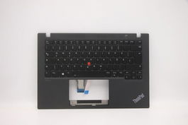 Lenovo MECH_ASM KBD W/C GER BKLT(CHY) UK BK Teclado Alemán Retroiluminado Inglés Negro