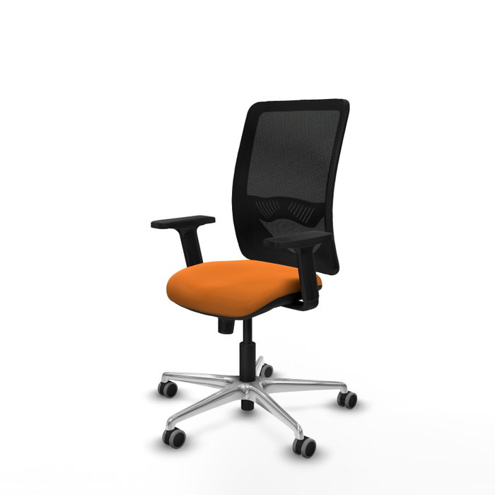 PIQUERAS Y CRESPO Silla de oficina Zulema Naranja y Negro
