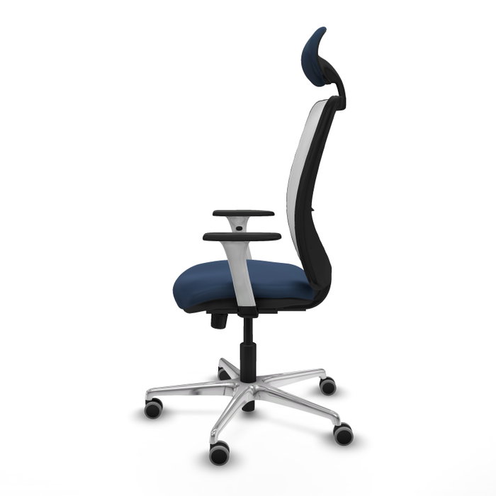 PIQUERAS Y CRESPO Silla de oficina Zulema Azul marino y Blanco con Mecanismo Sincro PIQUERAS Y CRESPO Silla de oficina Zulema Azul marino y Blanco con Mecanismo Sincro