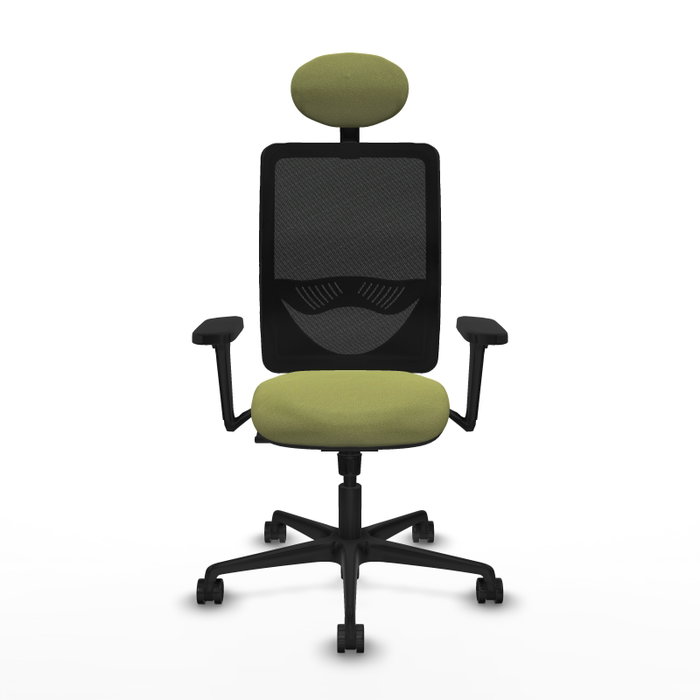 PIQUERAS Y CRESPO Silla de oficina Zulema con mecanismo Sincro, Verde oliva y Negro PIQUERAS Y CRESPO Silla de oficina Zulema con mecanismo Sincro, Verde oliva y Negro