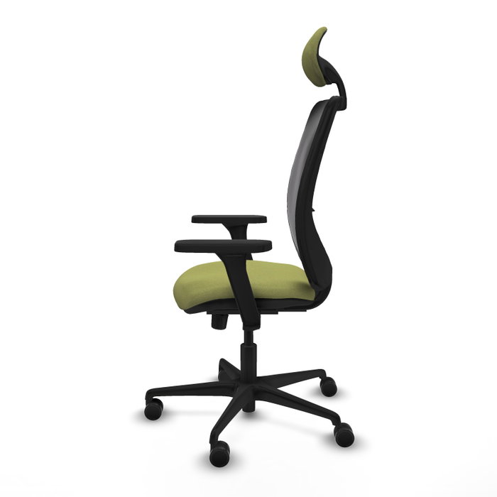 PIQUERAS Y CRESPO Silla de oficina Zulema con mecanismo Sincro, Verde oliva y Negro PIQUERAS Y CRESPO Silla de oficina Zulema con mecanismo Sincro, Verde oliva y Negro