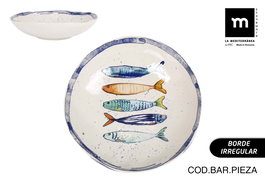 La Mediterranea Plato Hondo Peixe Ø21 cm Iberica Brillo (12 Unidades)