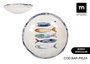 La Mediterranea Plato Hondo Peixe Ø21 cm Iberica Brillo (12 Unidades)