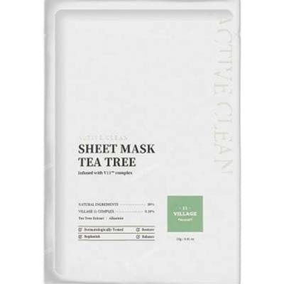 Village 11 ACTIVE CLEAN sheet mask tea tree 23 gr Village 11 ACTIVE CLEAN sheet mask tea tree 23 gr