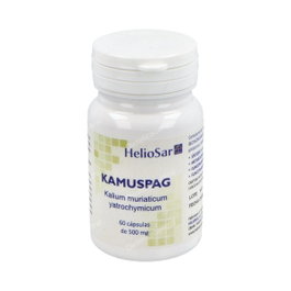 Heliosar Kamuspag Kalium Muriaticum 60 Cápsulas - Contribuye al Sistema Inmune y Nervioso - Con Vitamina B6