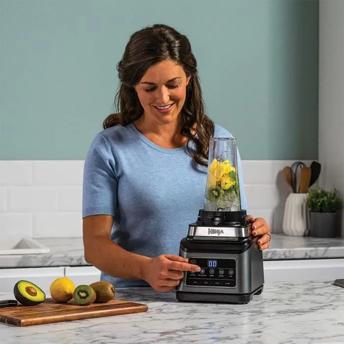 Ninja Robot de Cocina BN800EU, Multiusos y Batidora Personal 3 en 1 con Tecnología Auto-IQ