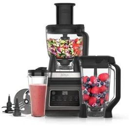 Ninja Robot de Cocina BN800EU, Multiusos y Batidora Personal 3 en 1 con Tecnología Auto-IQ