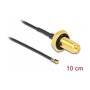DeLOCK Cable de antena coaxial RP-SMA hembra a MHF 4L LK 1.37 10cm