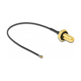 DeLOCK Cable de antena coaxial RP-SMA hembra a MHF 4L LK 1.37 10cm