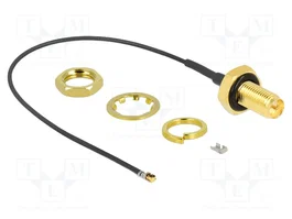 DeLOCK Cable de antena RP-SMA hembra a MHF 4L LK macho 1.37 de 10 cm