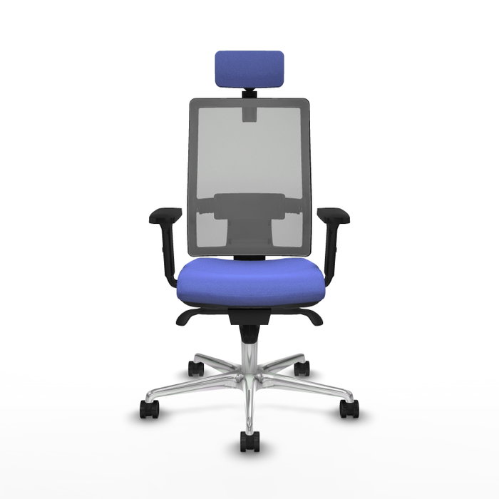 PIQUERAS Y CRESPO Silla de oficina Horna con mecanismo Sincro, Azul claro y Gris PIQUERAS Y CRESPO Silla de oficina Horna con mecanismo Sincro, Azul claro y Gris