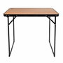 Color Baby Mesa camping plegable acero color bambú 80X60X67 cm